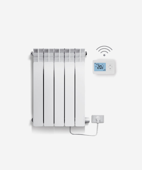 Radiador de 750 Watts - 5 elementos termostato inalámbrico