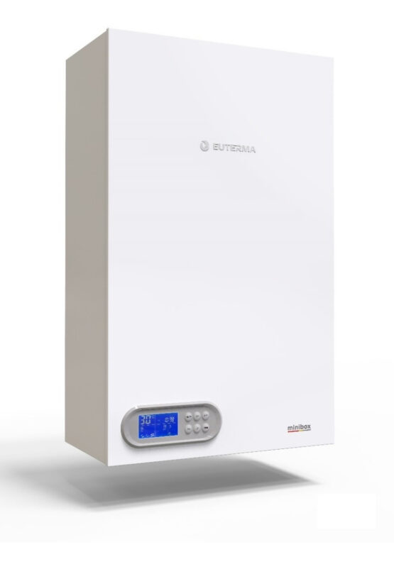 Minibox 25.800 kcal/h Tiro Forzado Balanceado (Dual) con codo y tubo coaxial de 1 mt con terminal