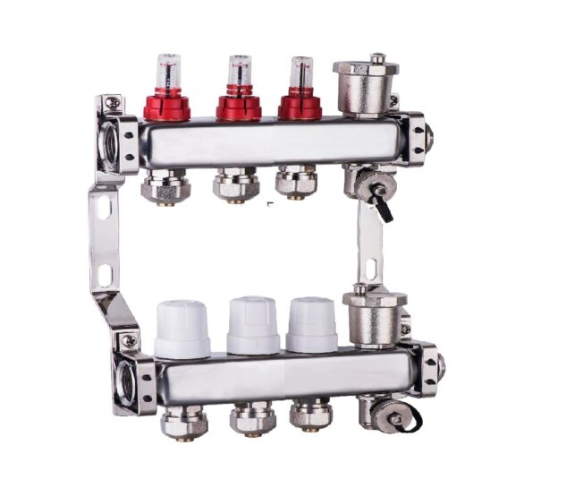 COLECTOR DE 3 CIRCUITOS ACERO INOXIDABLE