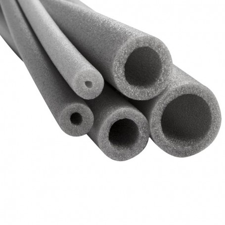 Aislacion espuma gris tiras de 2 mtrs de 9mm para diametro 1/2